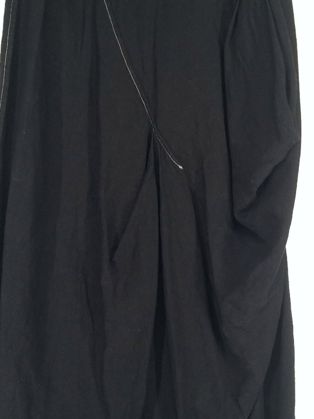 Marc Le Bihan Linen Asymmetric Draped Bustle Maxi Skirt Black Deconstructed 38 M - Picture 7 of 15